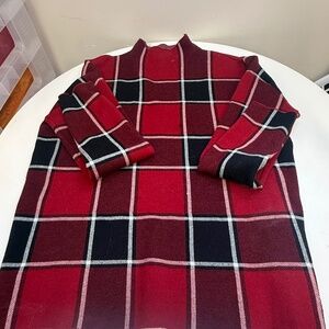 Rachel Zoe Red and Black Plaid Top Size L